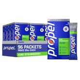 Propel empaque frontal mostrando 96 sobres y beneficios sin azúcar