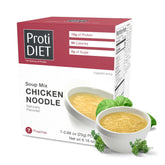 ProtiDIET empaque frontal mostrando caja y sobres, conveniencia instantánea