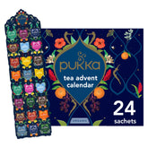Pukka calendario adviento exterior mostrando diseño festivo y sorpresa diaria