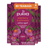 Pukka empaque frontal mostrando cajas y diseño, conveniencia y calidad