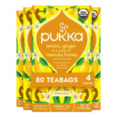 Pukka paquete frontal 80 bolsas mostrando diseño y cantidad
