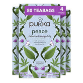 Pukka Peace frente del empaque mostrando diseño y cantidad, aporta confianza