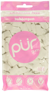 Pur Gum bolsa frontal mostrando diseño y cantidad — frescura duradera