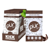 PUR Gum bolsa frontal Chocolate Mint mostrando 55 piezas y etiquetado claro