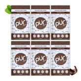 PUR Gum empaque frontal chocolate mint mostrando cantidad y sello sin aspartame