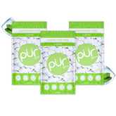 PUR Gum frente del paquete mostrando diseño y cantidad 3x55