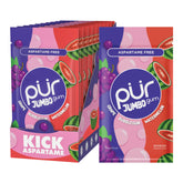 PUR Gum bolsa frontal mostrando 20 piezas y frescura prolongada