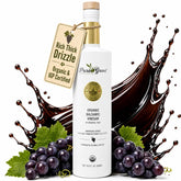 PURA GROVE frente de botella orgánica, presentación elegante y protección