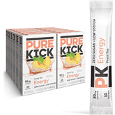 PURE KICK frente del paquete mostrando 72 sobres y conveniencia para guardar