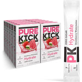 PURE KICK empaque frontal mostrando 72 sobres y conveniencia para llevar
