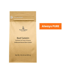 Pure Original Ingredients gelatina usada en postre señala acabado y firmeza