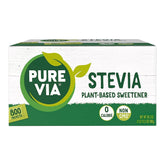 Pure Via frente del empaque mostrando 800 sobres y beneficios claros