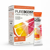 Pureboost empaque frontal Citrus Sunrise mostrando diseño y conveniencia