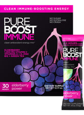 Pureboost empaque frontal mostrando la caja y beneficios visibles