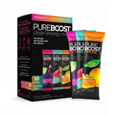 Pureboost frente del empaque mostrando el combo 10ct y conveniencia