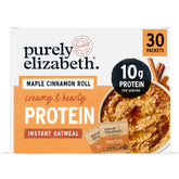purely elizabeth empaque frontal mostrando 30 sobres y beneficios prácticos