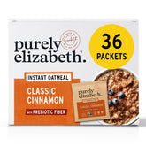 Purely Elizabeth frente del paquete mostrando 6 unidades y beneficios prácticos