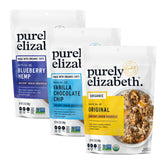 purely elizabeth frontal de los tres paquetes best sellers, opción de desayuno rápida