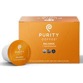 PURITY COFFEE caja BALANCE frente mostrando diseño y beneficios