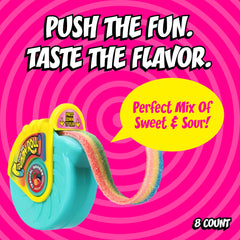 Push Pop dispensador abierto con rollo visible, facilita porciones limpias