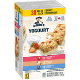 Quaker caja frontal surtido mostrando sabores y cantidad