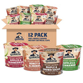 Quaker vista frontal del empaque variedad con porciones prácticas