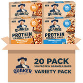 Quaker frontal: paquete mixto de barras proteicas, conveniente para llevar