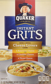 Quaker paquete frontal Cheese Lovers mostrando variedad y conveniencia