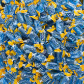 QUEEN CITY CANDY CAVE paquete frontal azul, ideal para eventos