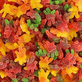 QUEEN CITY CANDY CAVE empaque frontal de Hairy Gummy Spiders mostrando 1 libra