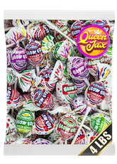 QUEEN JAX empaque frontal de Blow Pops, ideal para eventos a granel