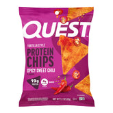 Quest empaque frontal mostrando caja de 12 unidades y beneficio porciones prácticas