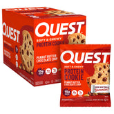Quest galleta frontal del empaque mostrando formato y conveniencia