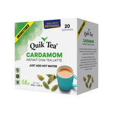 QuikTea frente del paquete mostrando diseño y beneficios claros