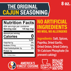 Ragin' Cajun etiqueta de ingredientes, transparencia y confianza para elegir