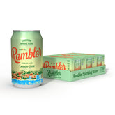 RAMBLER paquete frontal mostrando 24 latas y conveniencia para eventos