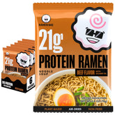 Ramen Bae empaque frontal mostrando seis paquetes y beneficio conveniencia