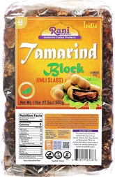 Rani bloque de tamarindo frontal mostrando el empaque y la marca, uso culinario claro
