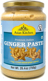 Rani frasco frontal de pasta de jengibre mostrada, práctico y apto para veganos