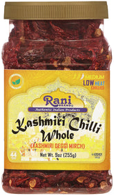 Rani frasco frontal con chile Kashmiri, color intenso y uso fácil