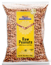 Rani Peanuts paquete frontal mostrando formato a granel y marca Rani