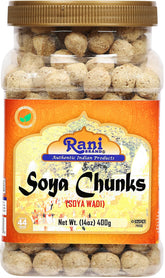 Rani soya chunks frasco delantero, conserva frescura y conveniencia