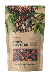 Raw Brewing Company envase frontal mostrando la mezcla y beneficios de sabor
