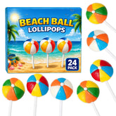 RBBZ Party paleta frontal en forma de balón de playa mostrando colores brillantes y diseño festivo