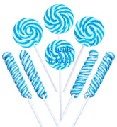 RBBZ Party paletas azules presentación frontal para candy buffet