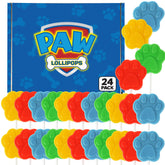 RBBZ Party empaque frontal con 24 piruletas Paw Patrol, ideal para fiestas