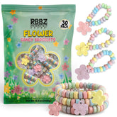 RBBZ Party pulsera flor frontal mostrando colores vivos y atractivo visual