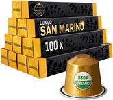 REAL COFFEE GREAT TASTE frontal del paquete San Marino mostrando marca y diseño