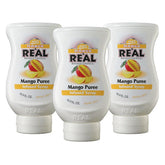 Reàl Infused Exotics botella frontal mostrando etiqueta y pack de tres
