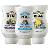 Reàl Infused Exotics pack frontal mostrando las tres botellas y beneficios de sabor